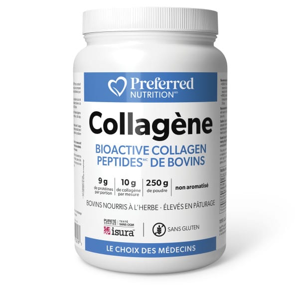 PREFERRED NUTRITION Suppléments Poudre de collagène (bovin)  250g