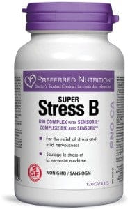 PREFERRED NUTRITION Suppléments Super stress B 120vcaps