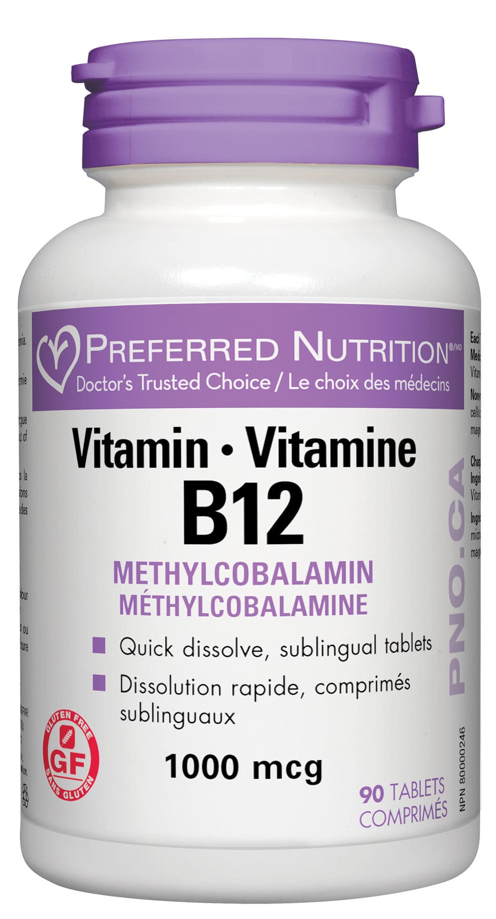 PREFERRED NUTRITION Suppléments Vitamine B12 90comp