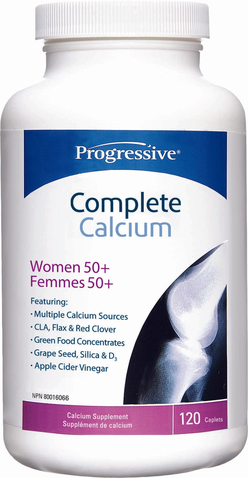 PROGRESSIVE Suppléments Complete calcium (femme 50+) 120comp
