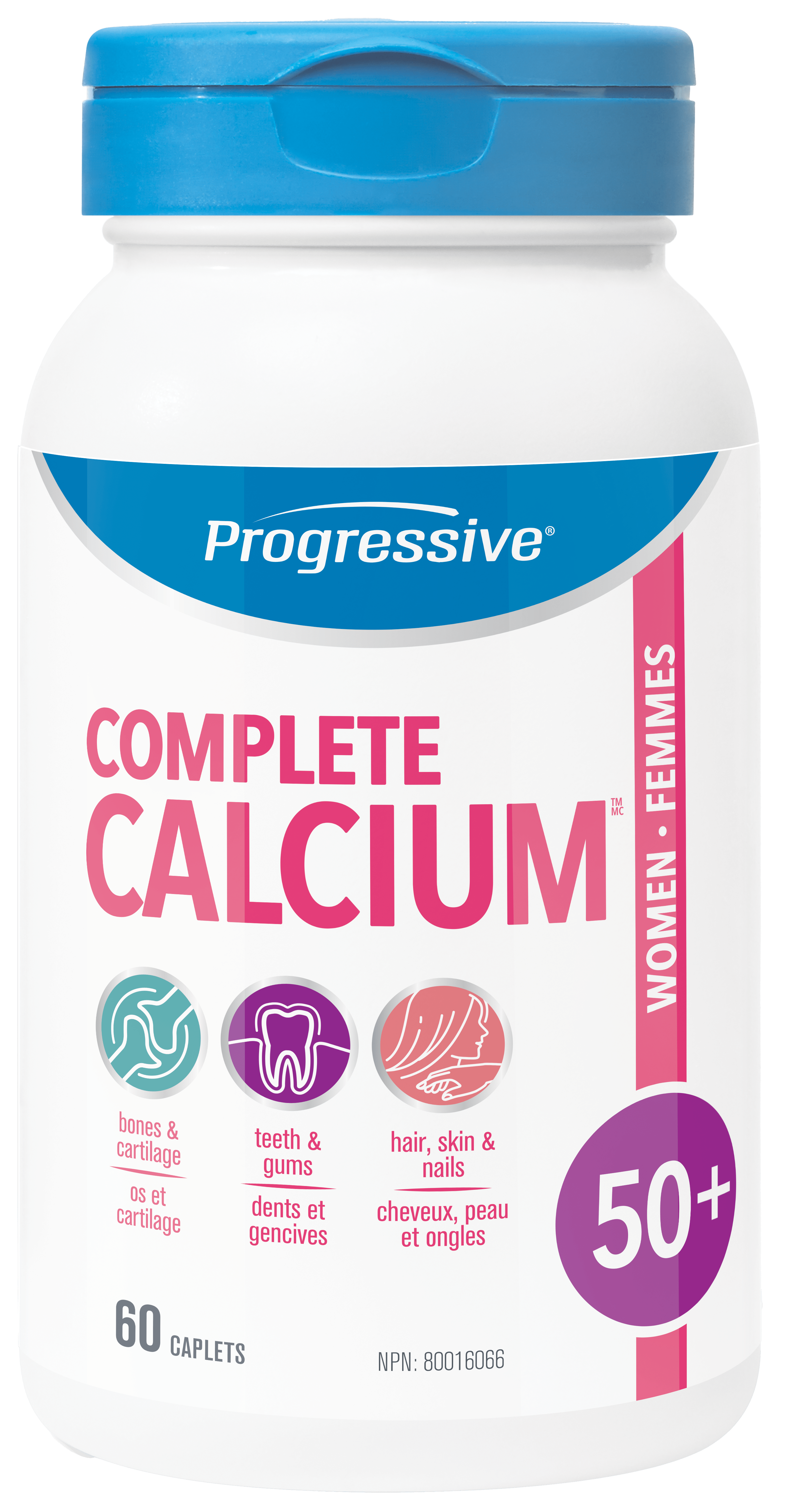 PROGRESSIVE Suppléments Complete calcium (femme 50+) 60comp