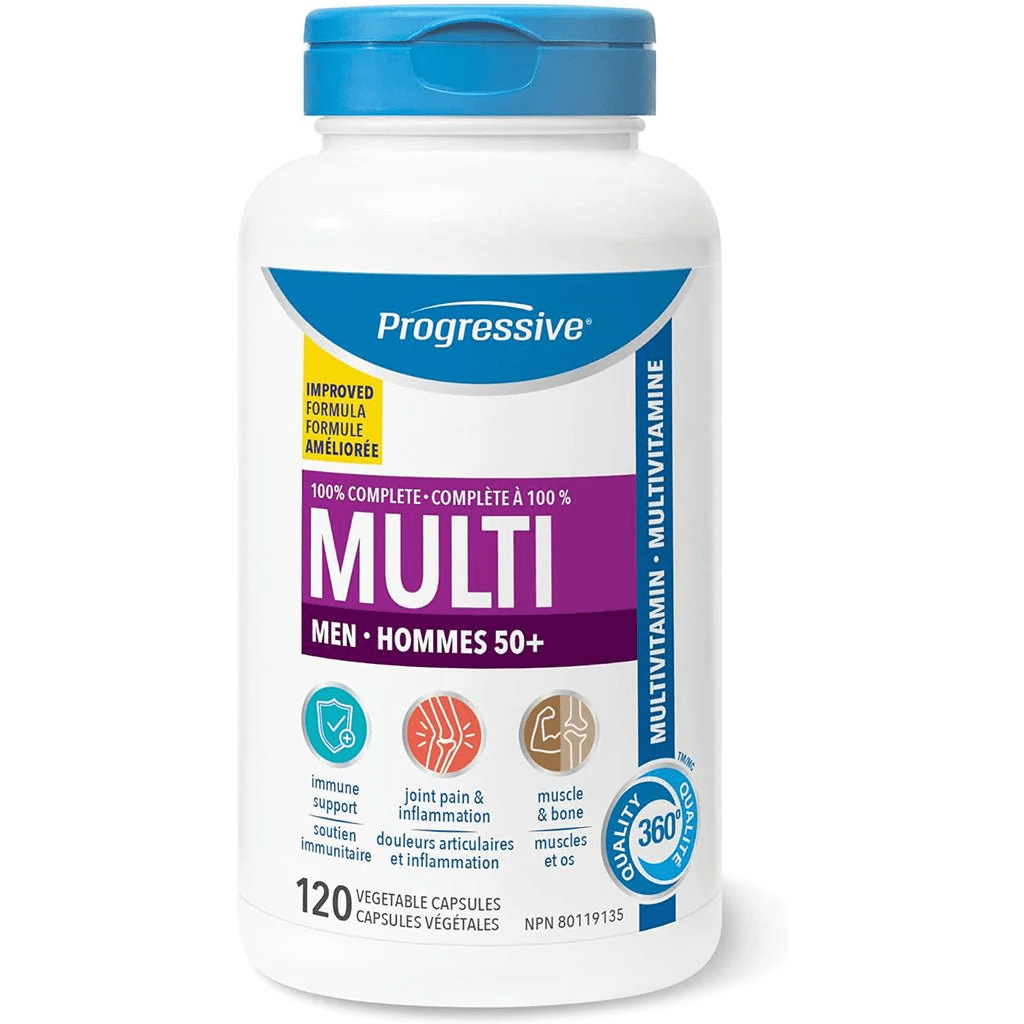 PROGRESSIVE Suppléments Multivitamines (homme 50+) 120caps