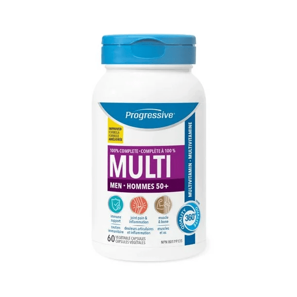 PROGRESSIVE Suppléments Multivitamines (homme 50+) 60vcaps