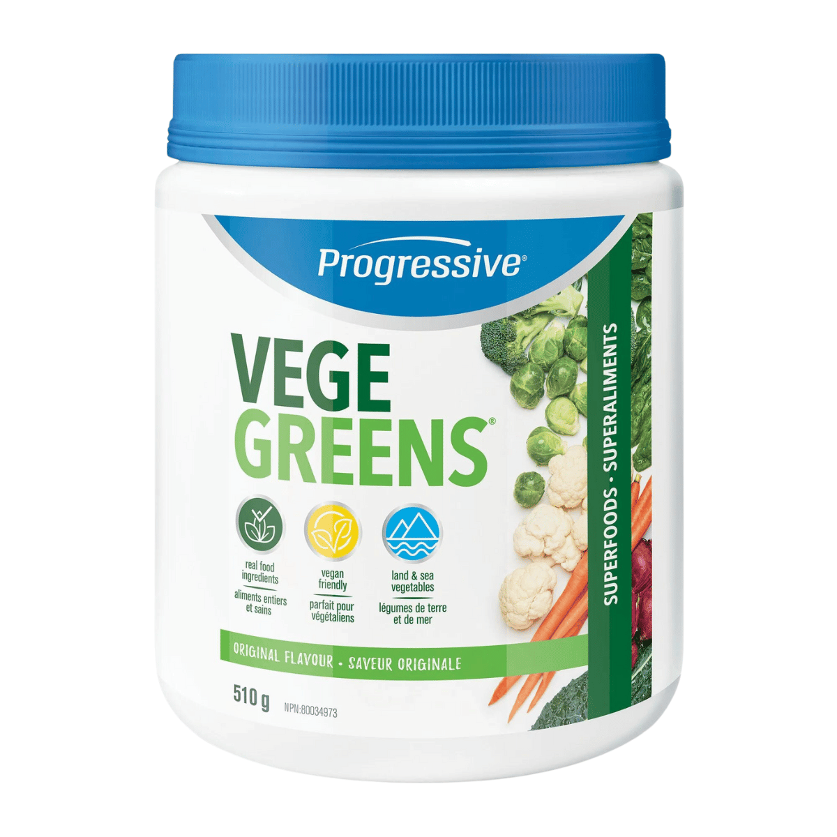 PROGRESSIVE Suppléments Vegegreens (originale) 510g