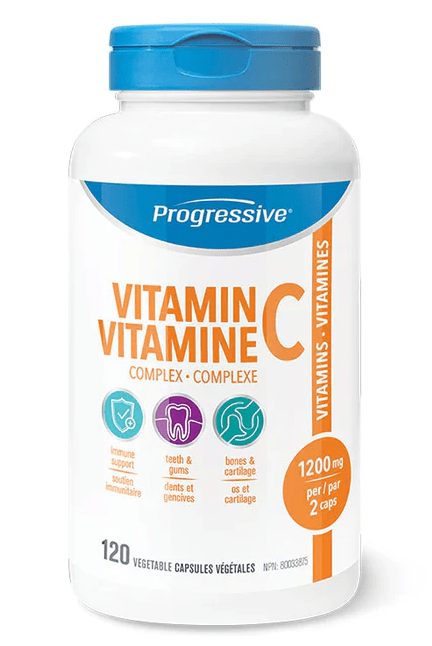 PROGRESSIVE Suppléments Vitamine C complexe 120caps