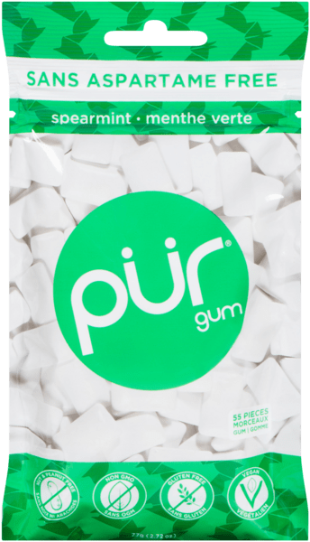 PÜR Épicerie Gommes menthe verte 55 mcrx