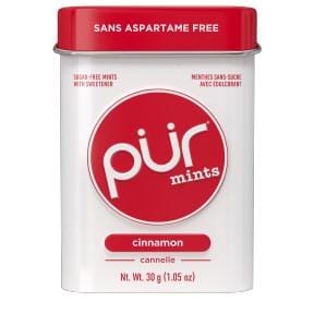 PÜR Épicerie Menthe sans-sucre à la cannelle 30g
DATE DE PÉREMPTION : 20 NOVEMBRE 2026