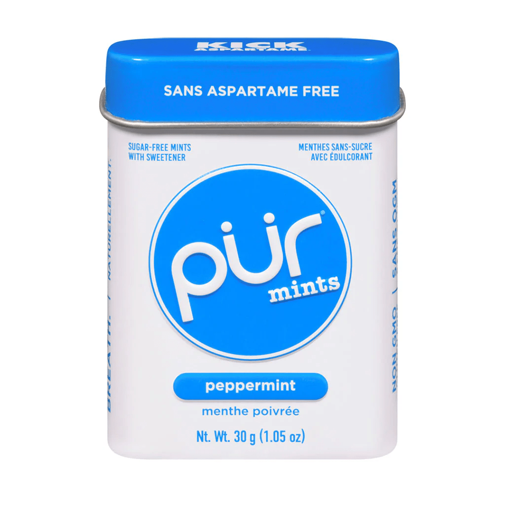 PÜR Épicerie Menthe sans-sucre menthe poivrée 30g