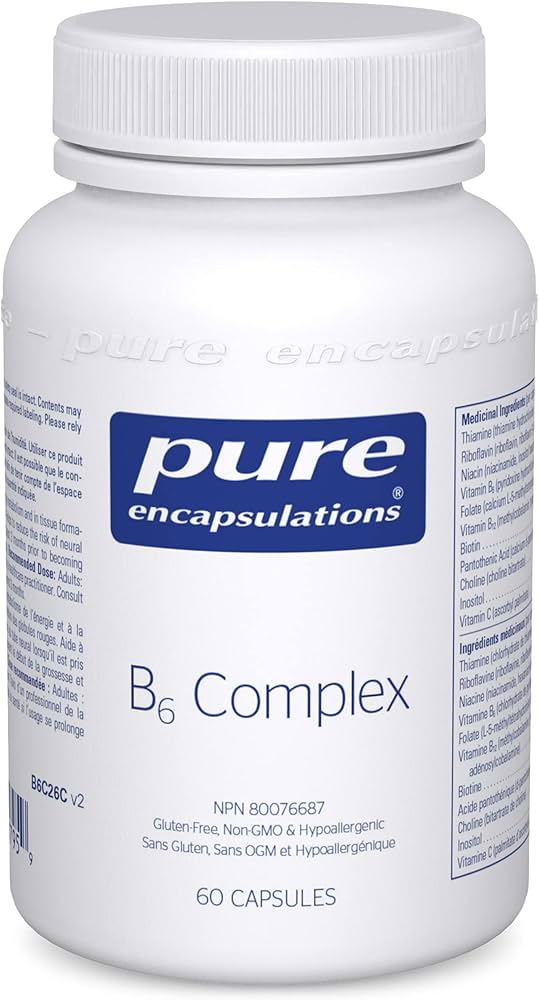 PURE ENCAPSULATIONS Suppléments B6 complex 60caps
