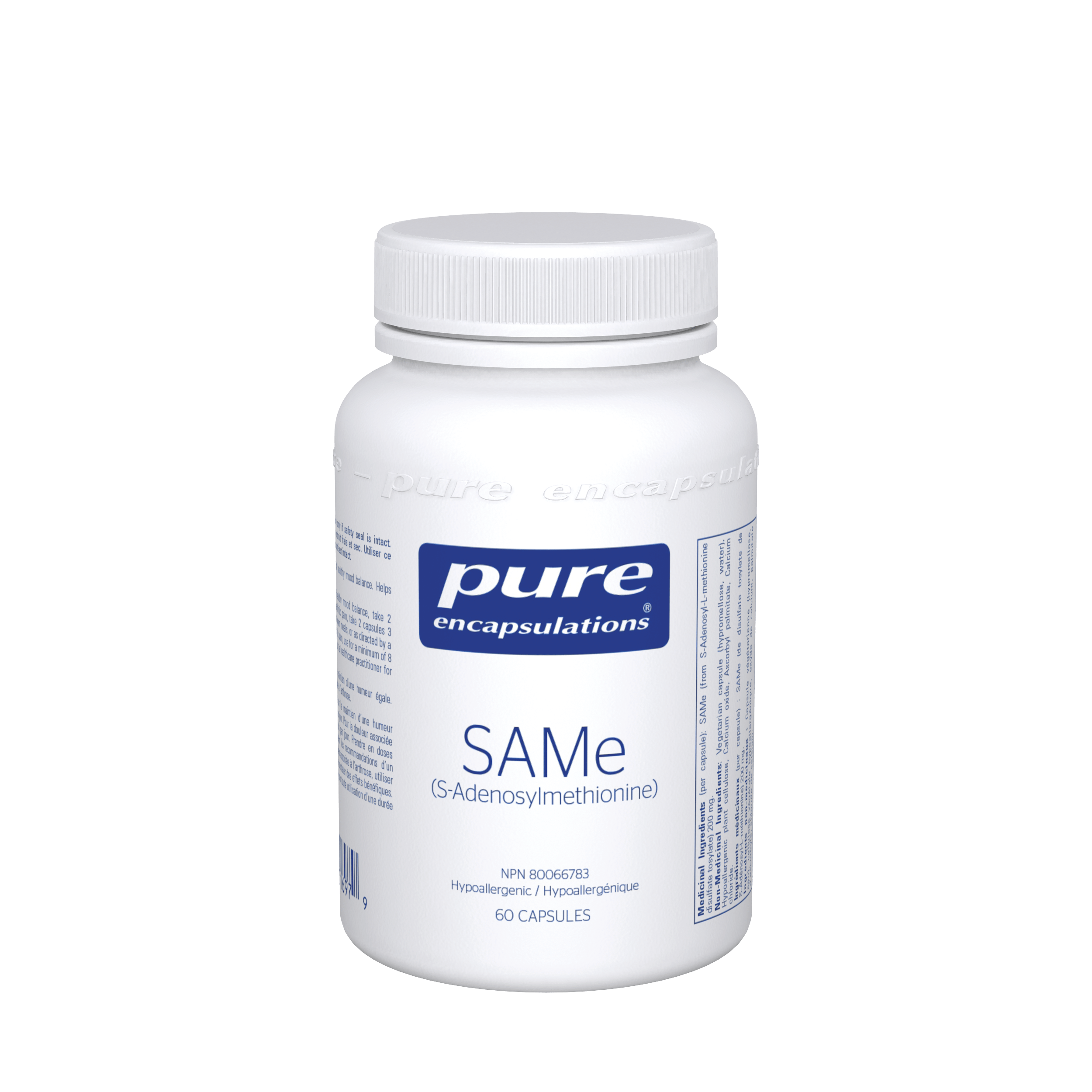 PURE ENCAPSULATIONS Suppléments SAMe  60caps