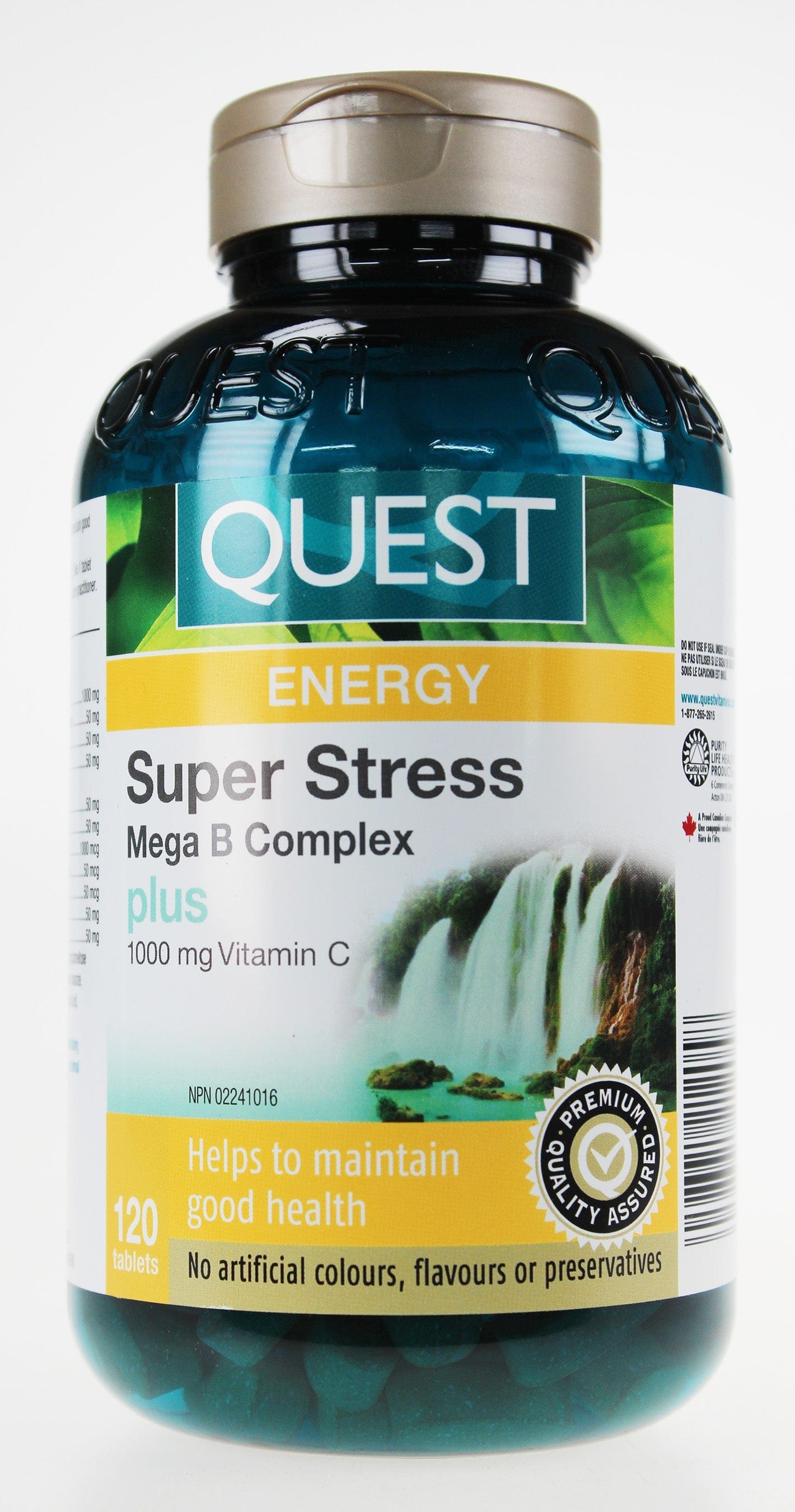 QUEST Suppléments Super stress complexe mega B 120comp