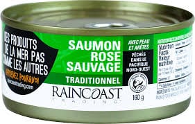 RAINCOAST Épicerie Saumon rose sauvage160g