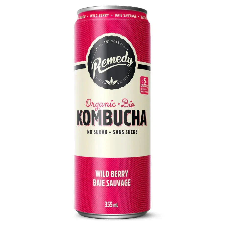 REMEDY KOMBUCHA Épicerie Kombucha baies sauvages 355ml