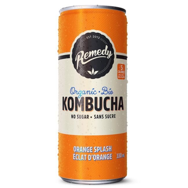 REMEDY KOMBUCHA Épicerie Kombucha bio éclat d'orange 330ml
