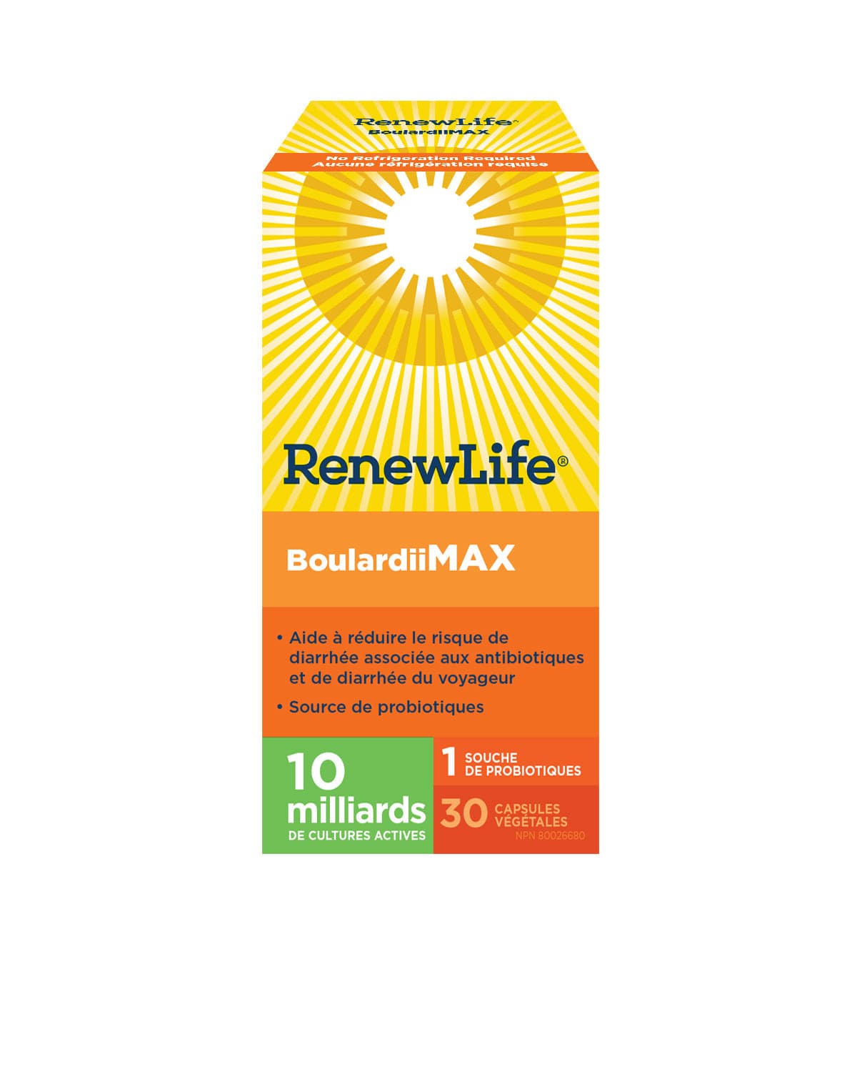 RENEW LIFE Suppléments Boulardii max (probiotique 10 milliards) 30caps
