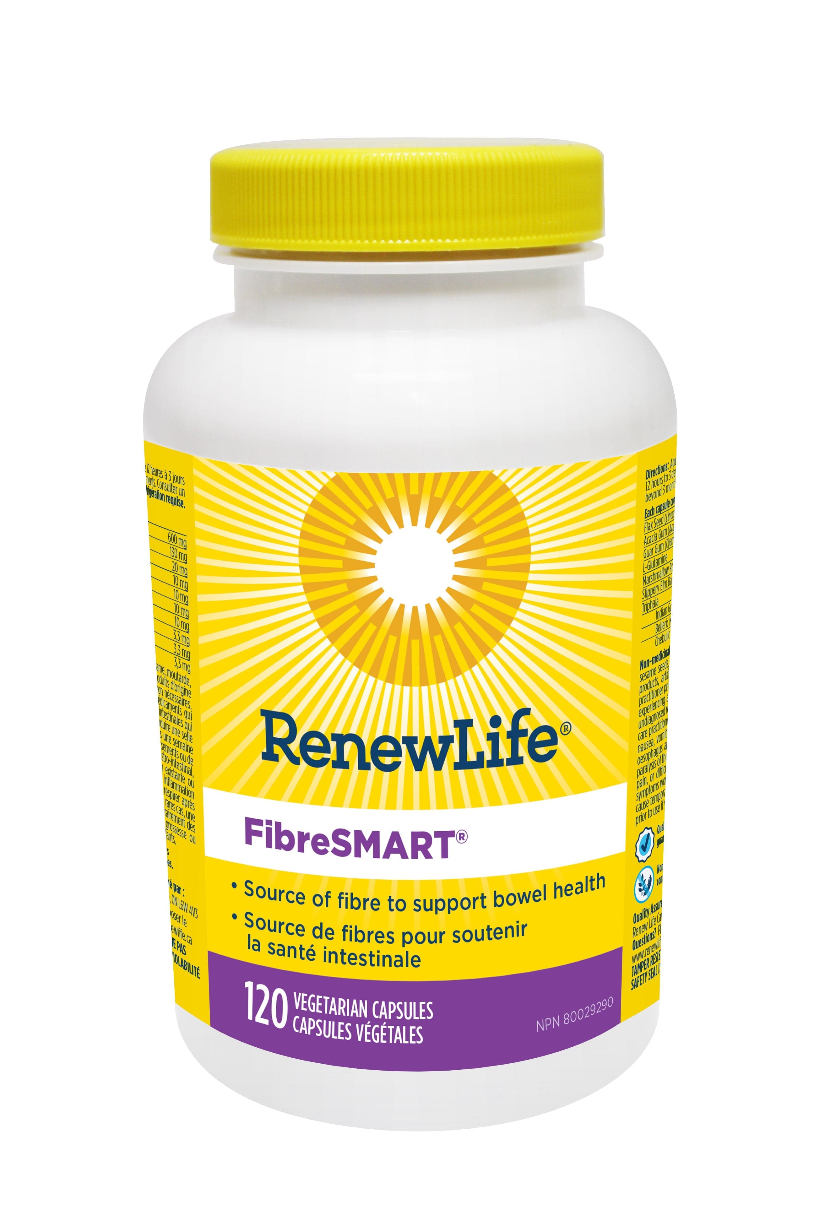 RENEW LIFE Suppléments Fibresmart 120vcaps