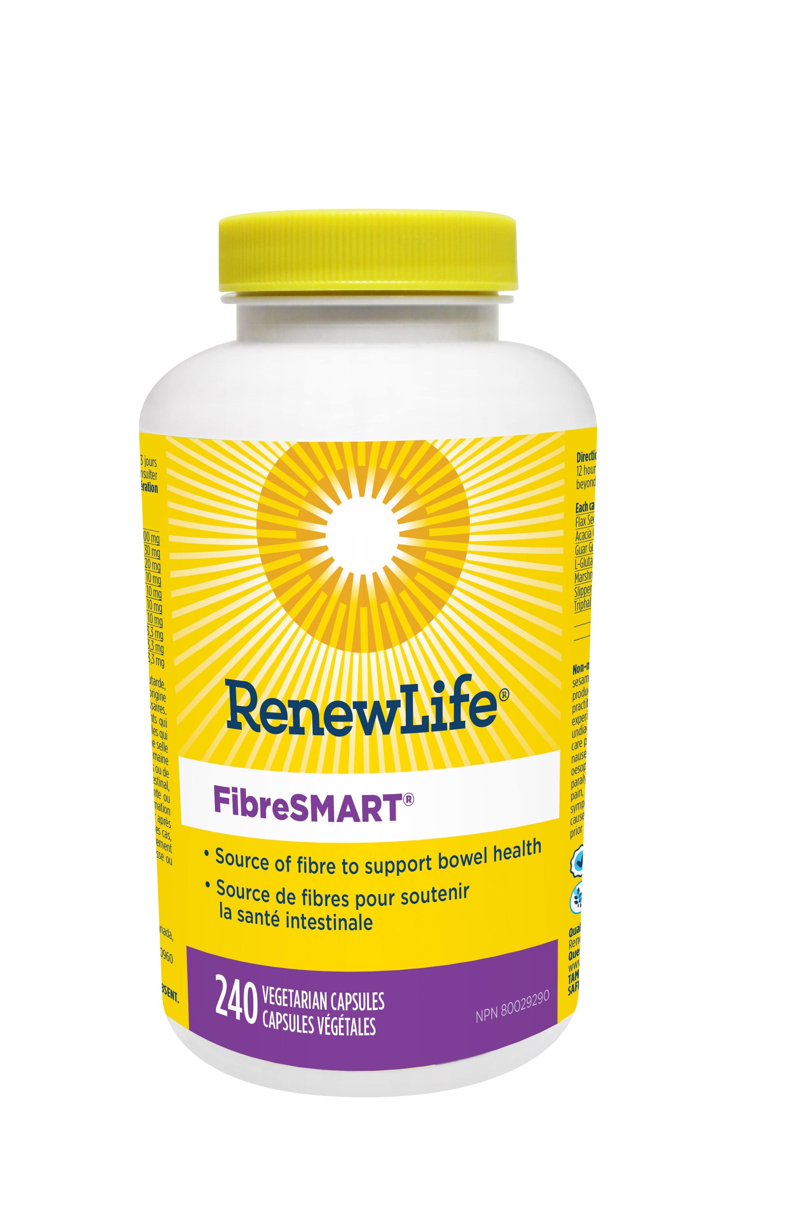 RENEW LIFE Suppléments Fibresmart 240vcaps