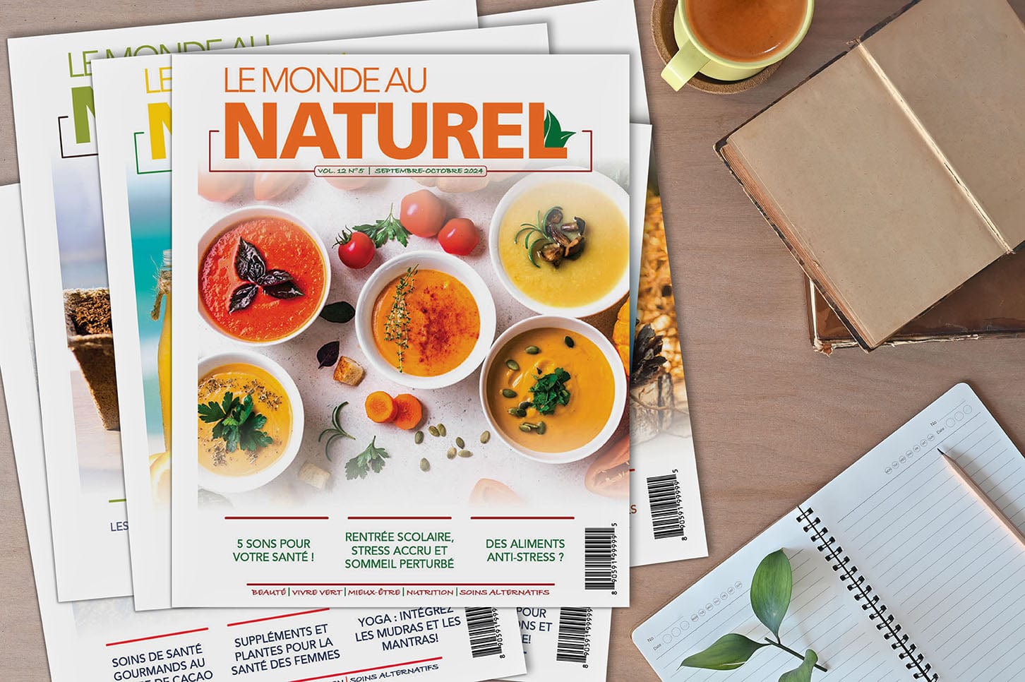 REVUE LE MONDE AU NATUREL Épicerie Abonnement 1 an à la Revue Le Monde au Naturel 2025 (4 magazines)