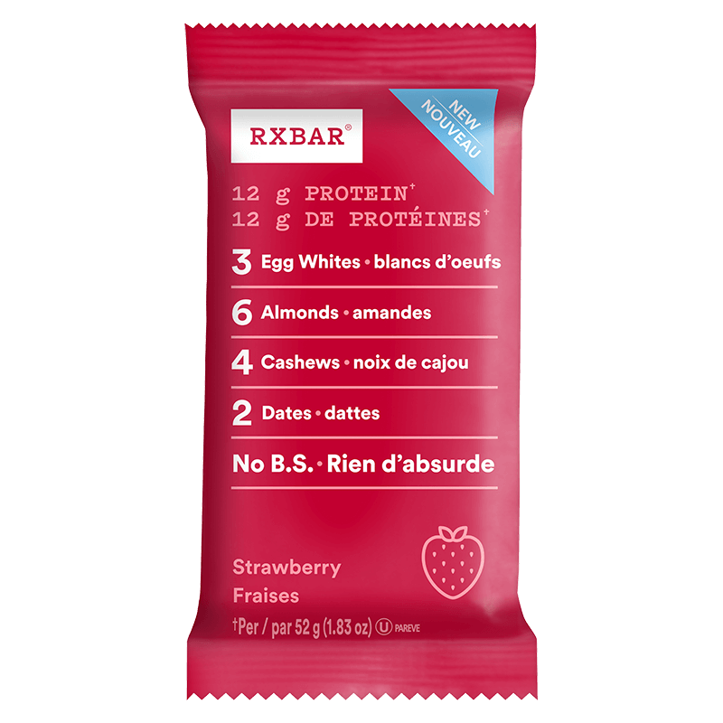 RX BAR Épicerie Barre protéinée fraises 52g