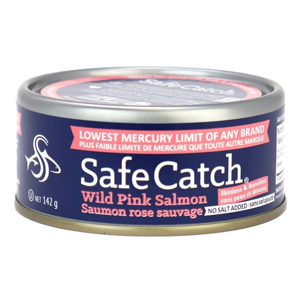 SAFE AND CATCH Épicerie Saumon rose sauvage sans peau et désossé sans-sel 142g