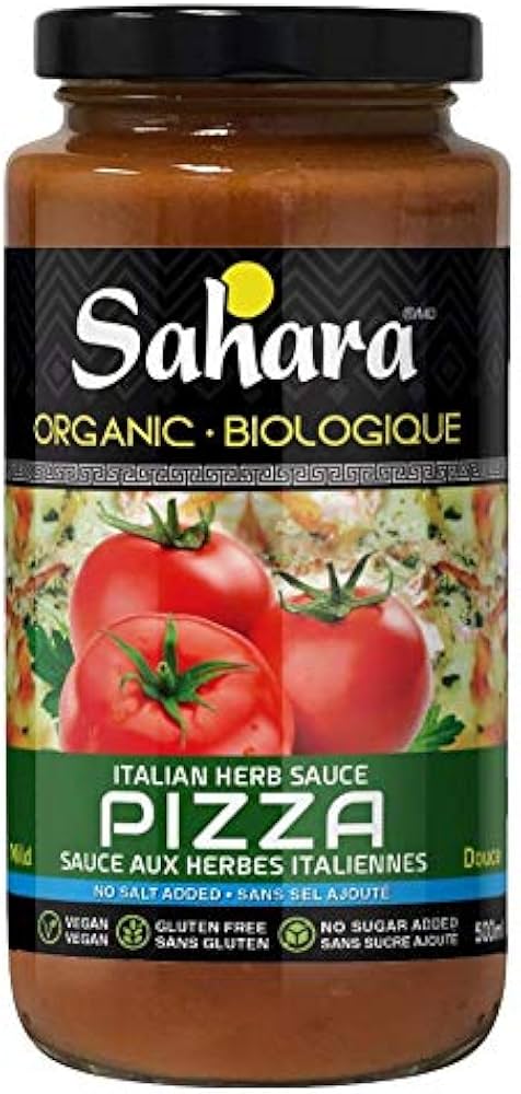 SAHARA Épicerie Sauce aux herbes italiennes pour pizza bio 500ml
