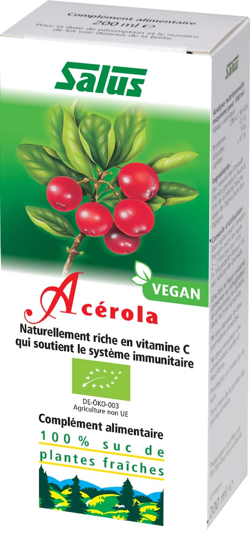 SALUS Suppléments Jus acérola bio 200ml