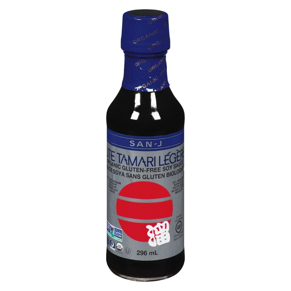 SAN-J Épicerie Sauce soya légère bio sans-gluten 296ml