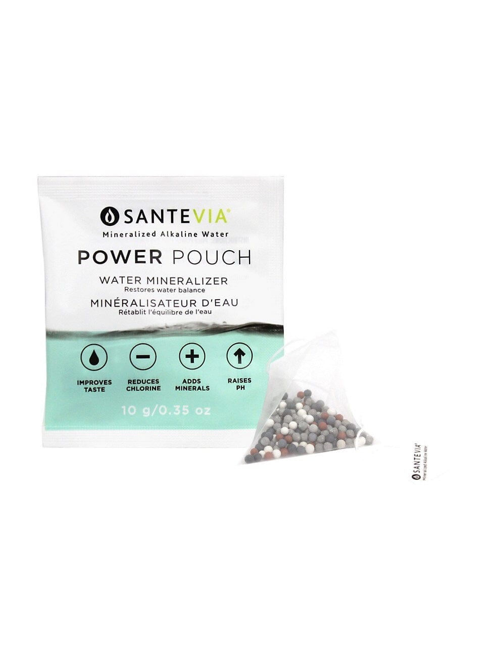 SANTEVIA SYSTEMS Épicerie Minéralisateur d'eau  (12 sachets + clip strip) 12x10g