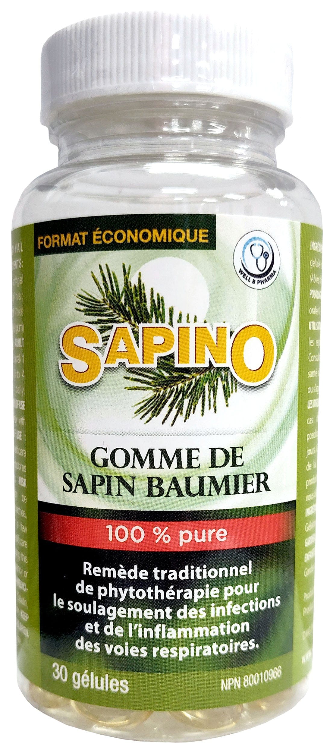 SAPINO Suppléments Gomme de sapin baumier 30gels