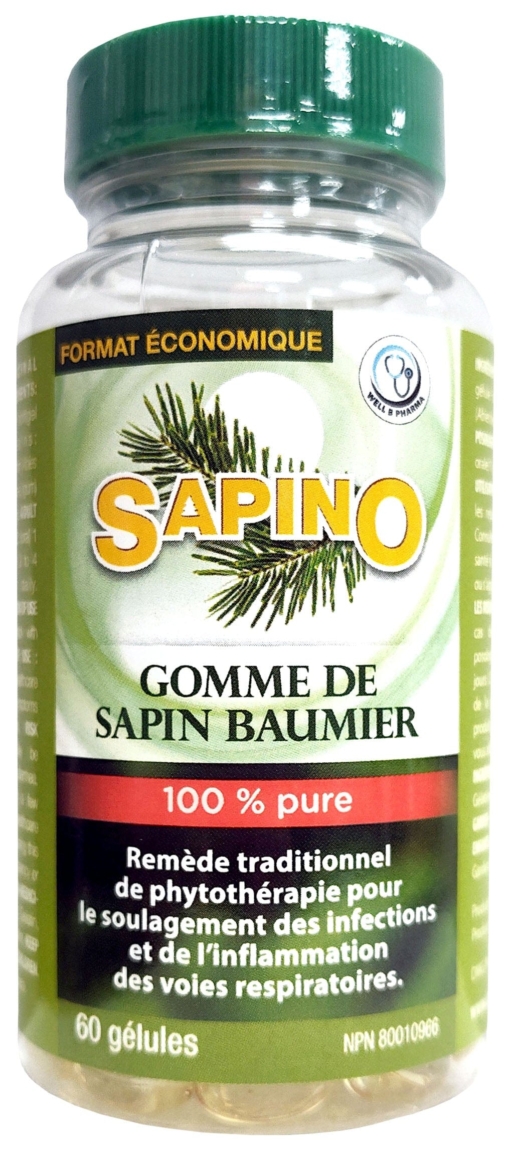 SAPINO Suppléments Gomme de sapin baumier 60gels