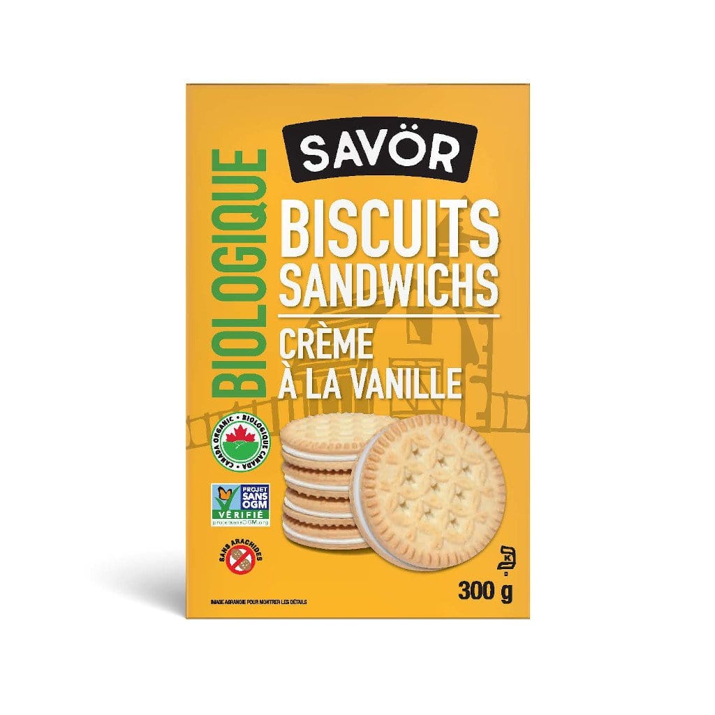 SAVÖR Épicerie Biscuits crème à la vanille 300g