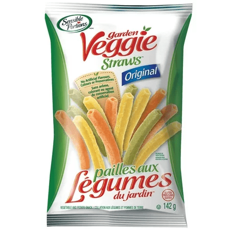 SENSIBLE PORTIONS Épicerie Pailles aux légumes du jardin 142g