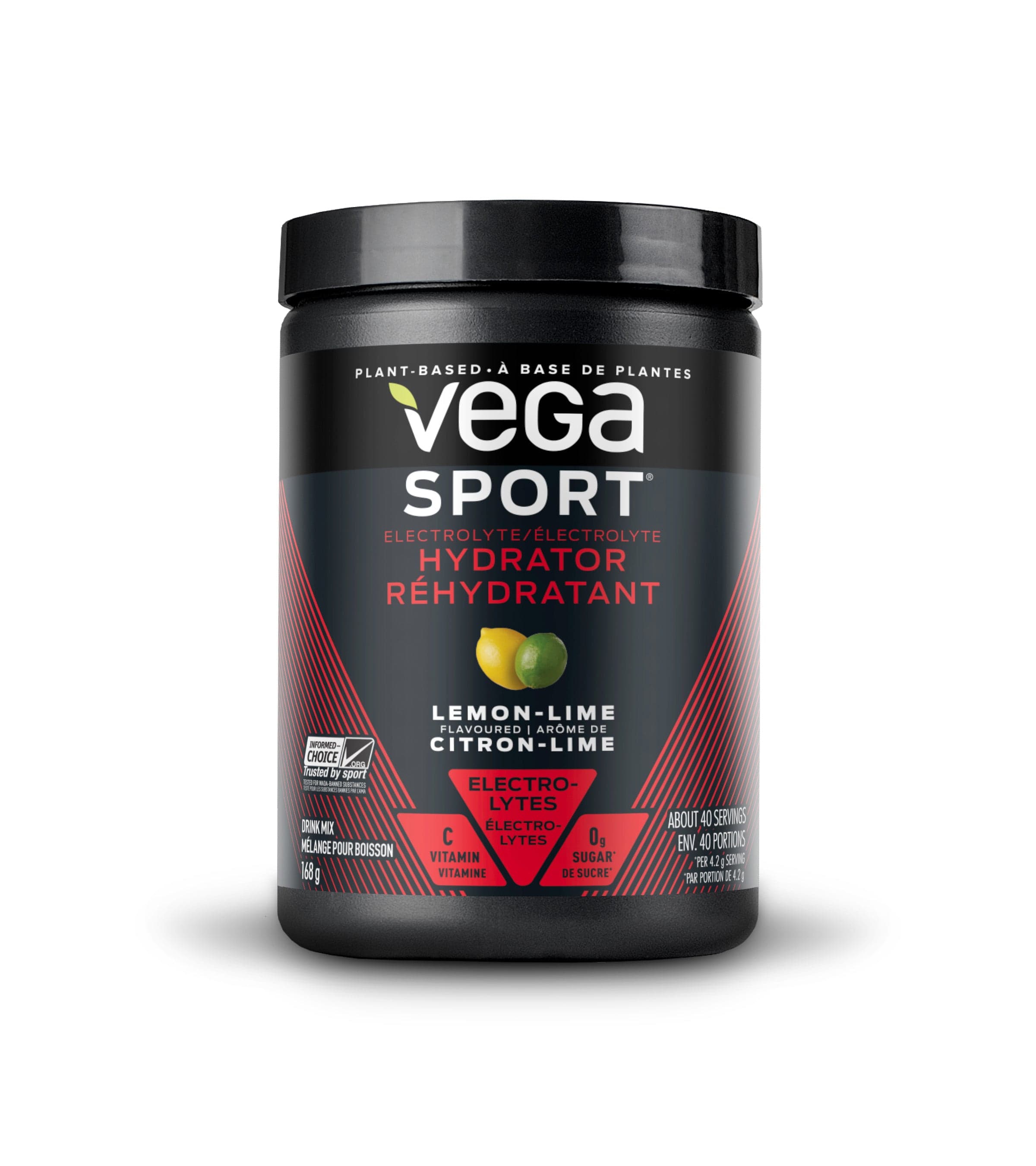 SEQUEL Suppléments Électrolyte réhydratante (citron / lime) (pot) 168g
