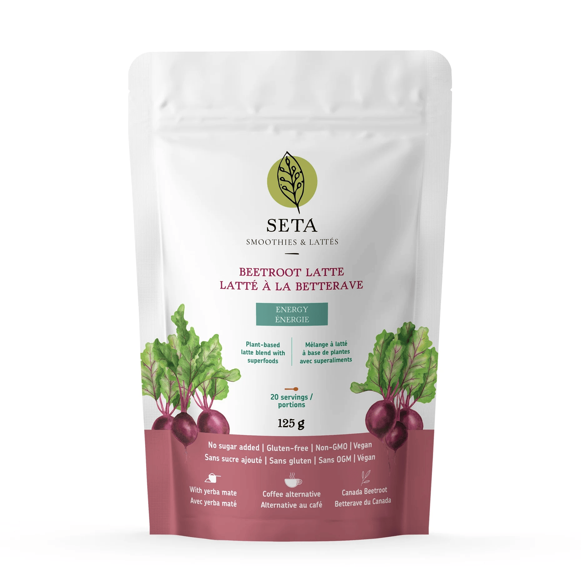 SETA ORGANIC Épicerie Latté à la bettrave  125g