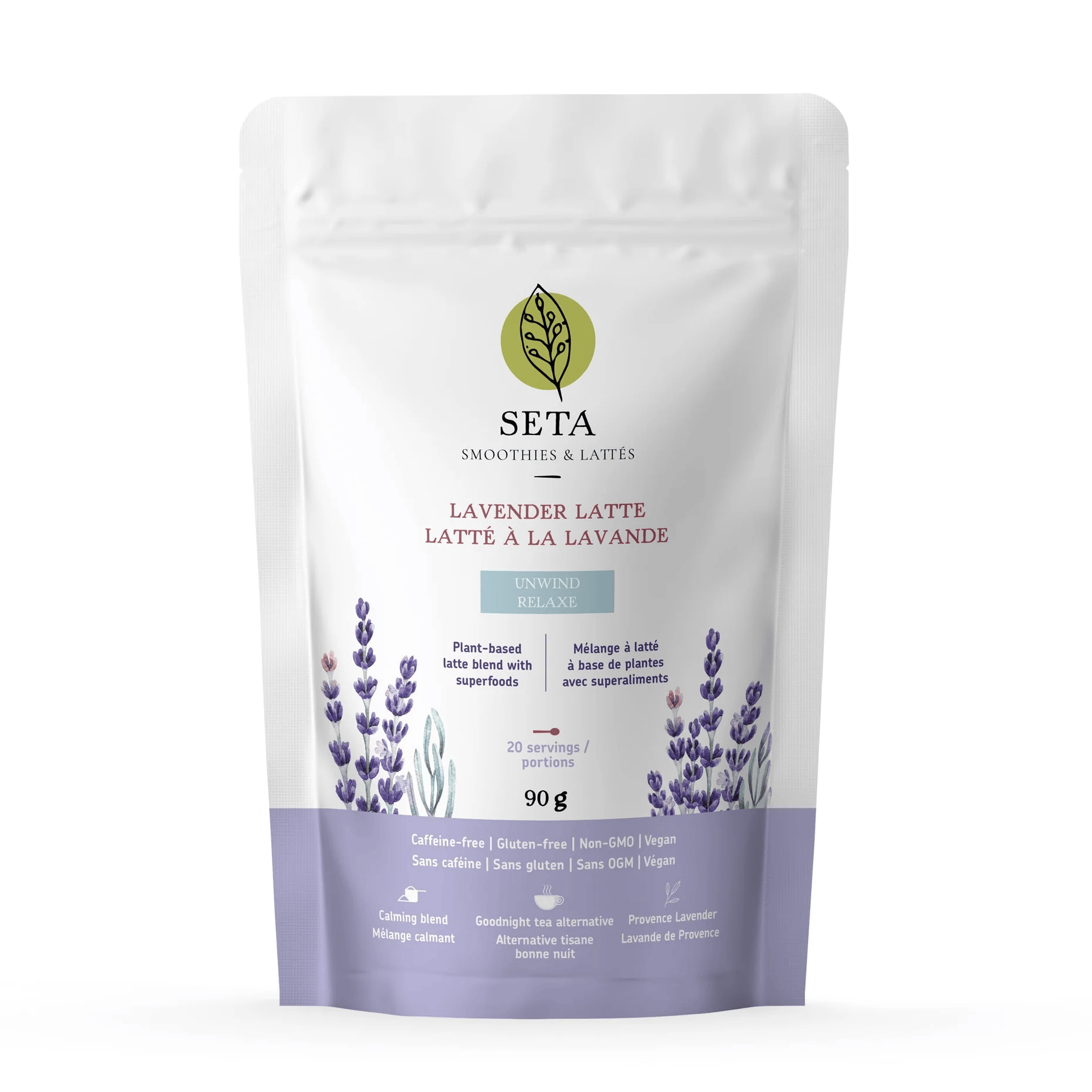 SETA ORGANIC Épicerie Latté à la lavande 90g