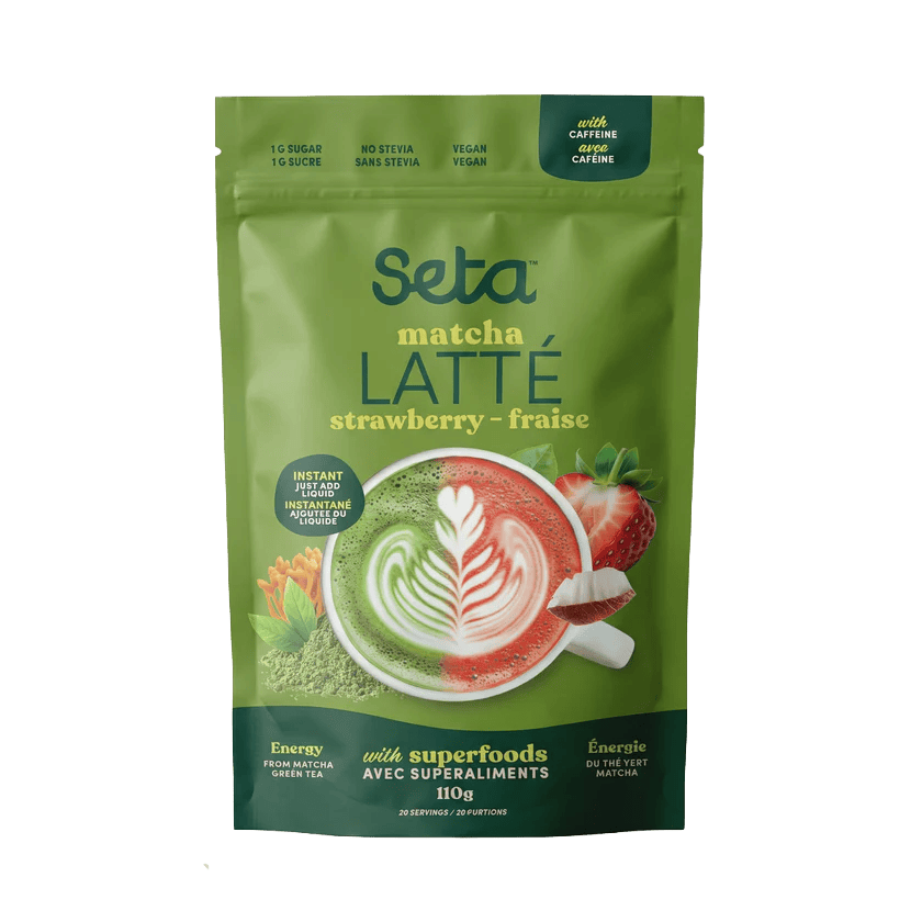SETA ORGANIC Épicerie Latté matcha à la fraise 110g