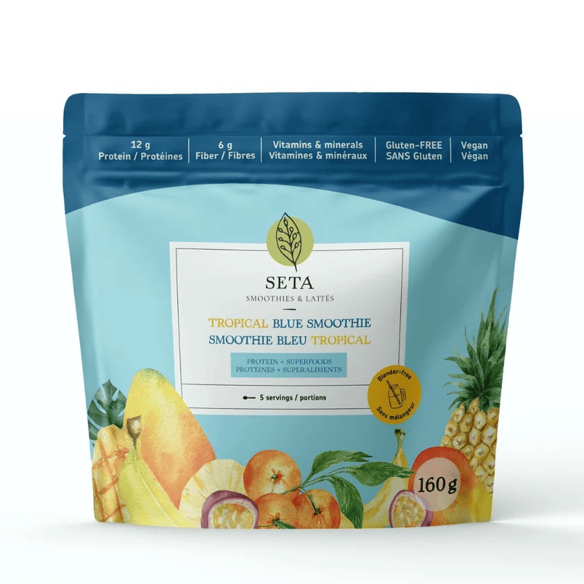 SETA ORGANIC Épicerie Smoothie bleu tropical 160g