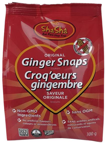 SHASHA Épicerie Croq'oeurs au gingembre original 300g