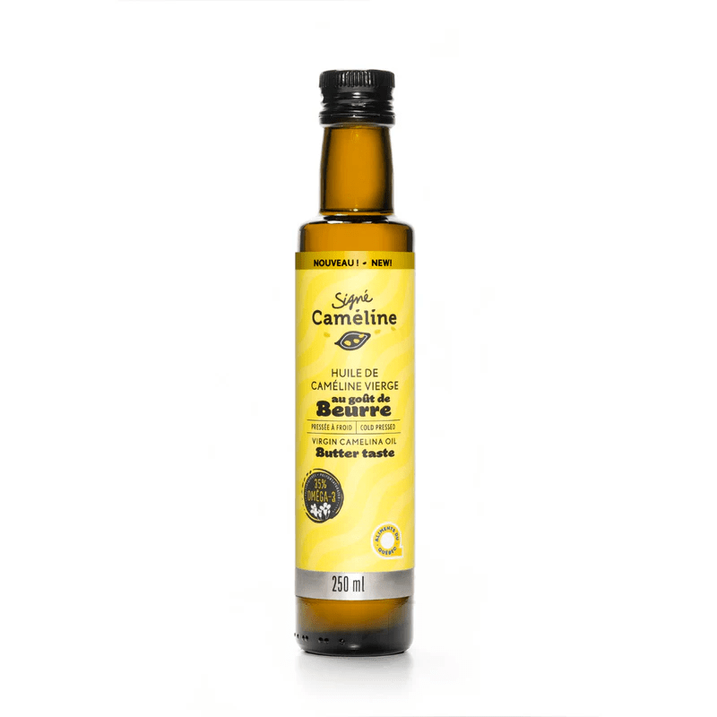 SIGNÉ CAMÉLINE Épicerie Huile de caméline vierge au goût de beurre pressée à froid 250ml