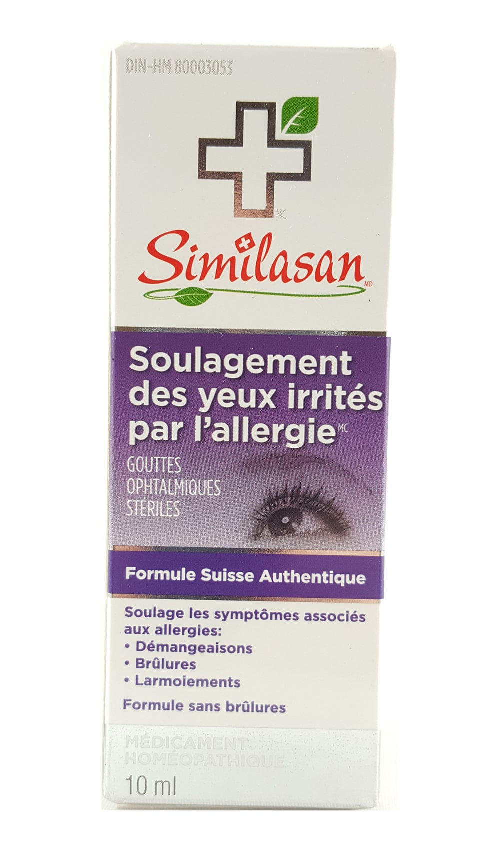 SIMILASAN Suppléments Soulagement des yeux irrités par l'allergie 10ml