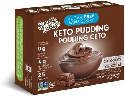 SIMPLY DELISH Épicerie Pudding instantané saveur de chocolat 48g