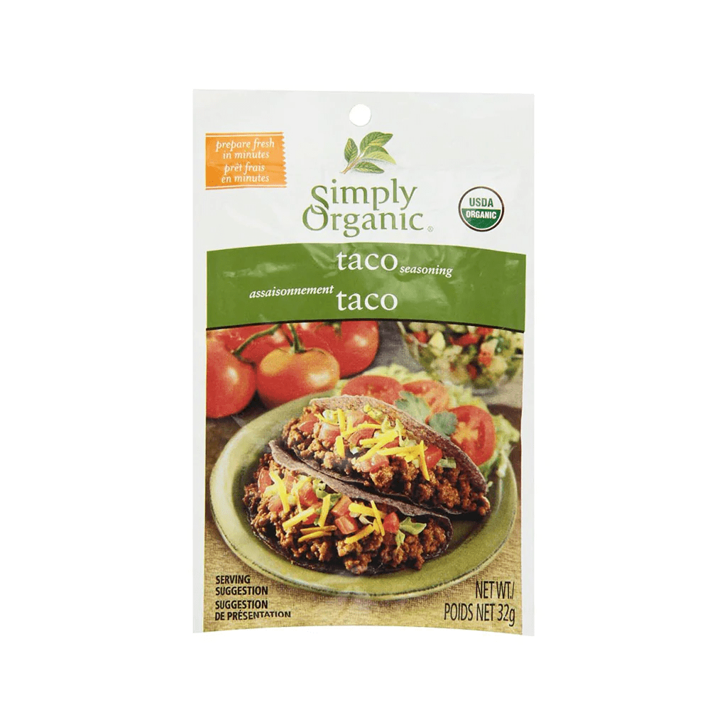 SIMPLY ORGANICS Épicerie Assaisonnement taco bio 32g