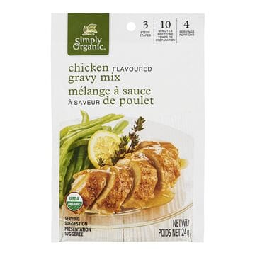 SIMPLY ORGANICS Épicerie Mélange à sauce à saveur de poulet bio 24g
