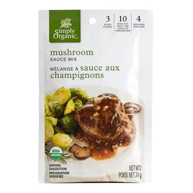 SIMPLY ORGANICS Épicerie Mélange à sauce aux champignons bio 24g