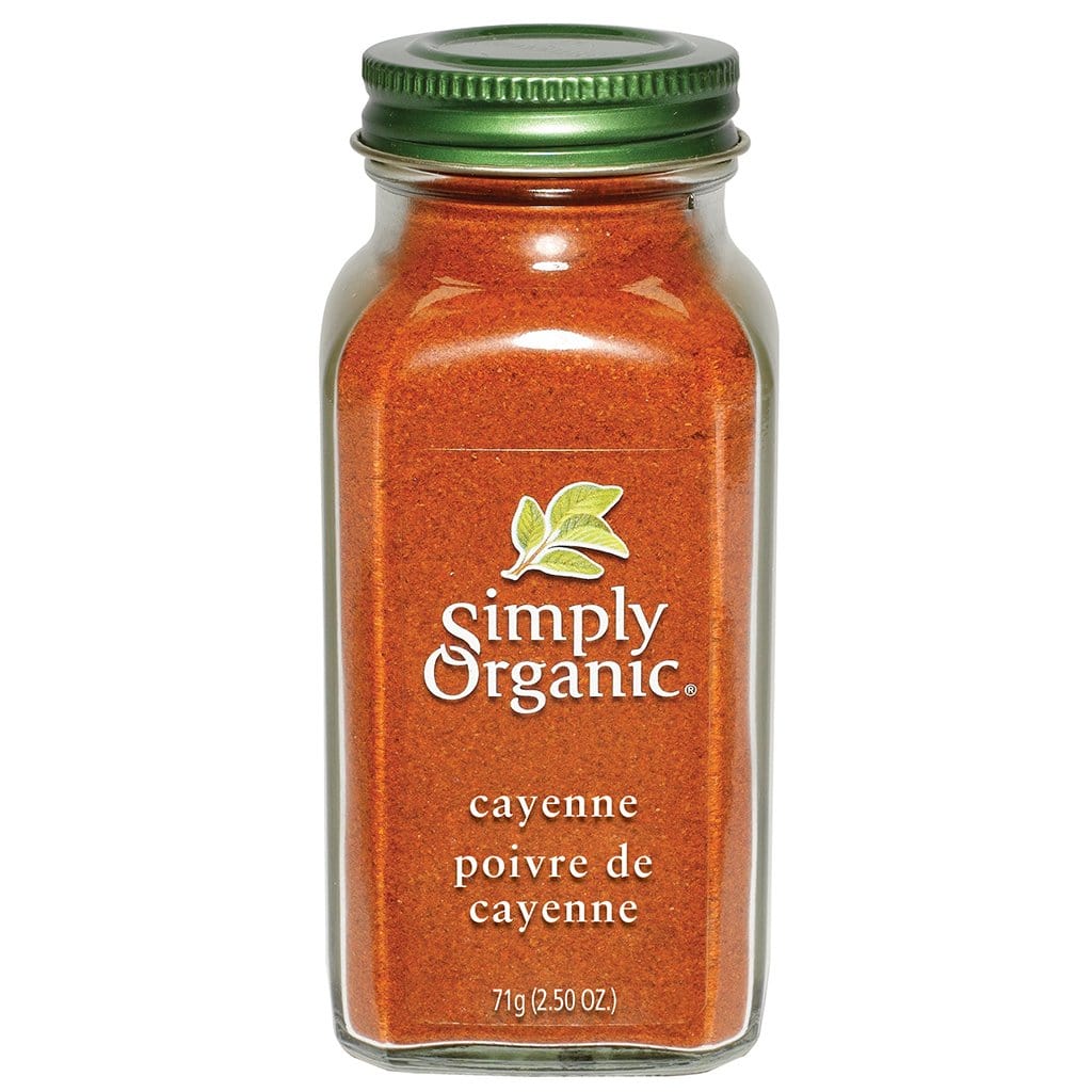 SIMPLY ORGANICS Épicerie Poivre de cayenne biologique 71g