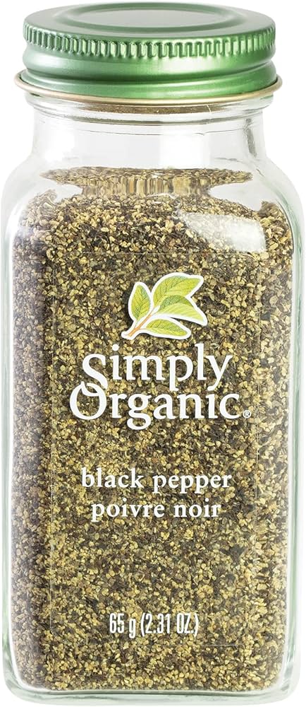 SIMPLY ORGANICS Épicerie Poivre noir bio 65g
