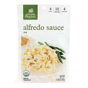 SIMPLY ORGANICS Épicerie Sauce mélange alfredo bio 42g