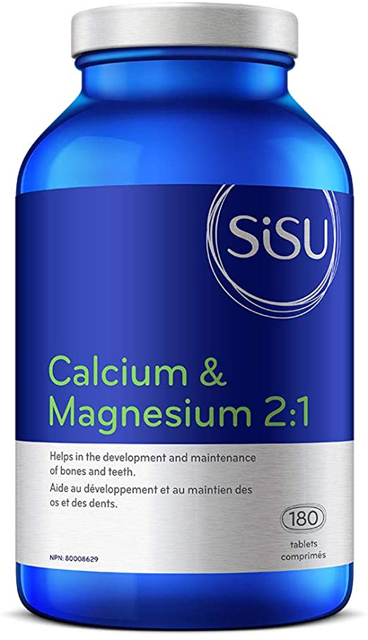 SISU Suppléments Calcium et magnésium 2:1 (avec D3) 180comp