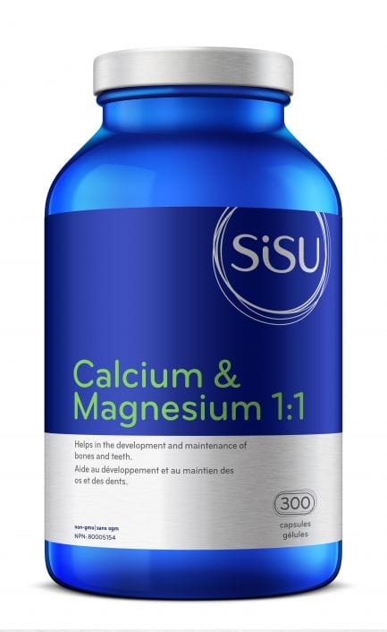 SISU Suppléments Calcium et magnésium1:1 (avec D3) 300caps