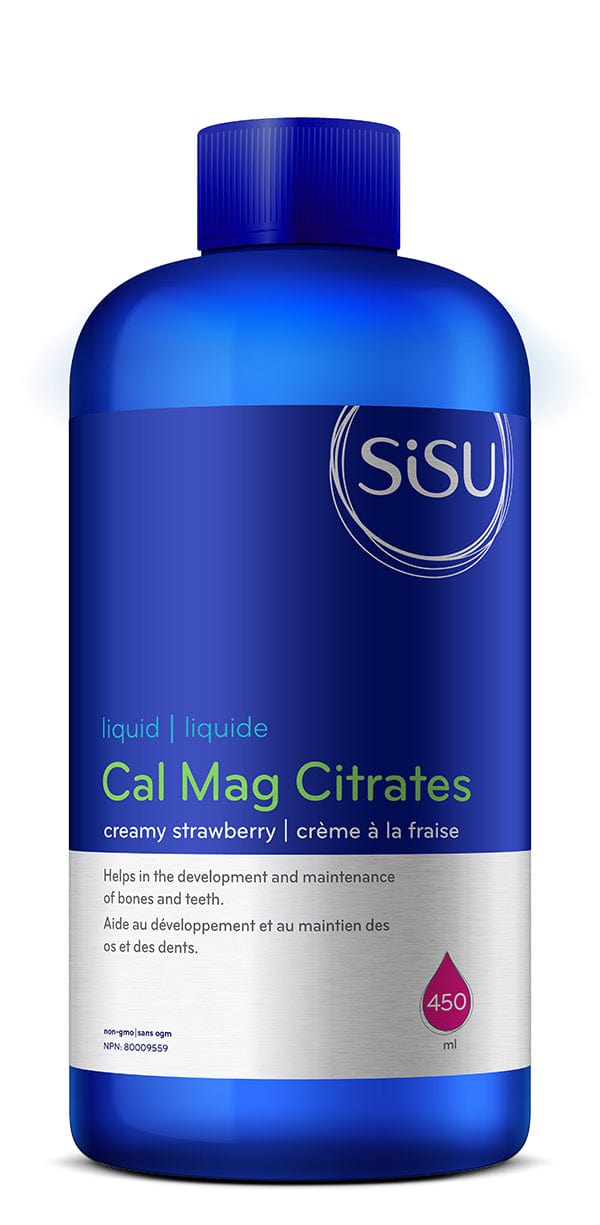 SISU Suppléments Citrate de Calcium, Magnesium (fraise) 450ml